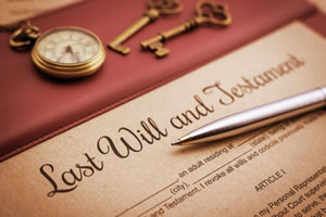 Jacksonville Wills and Trusts - Securing Your Legacy; Last Will and Testament with an ink pen and pocket watch